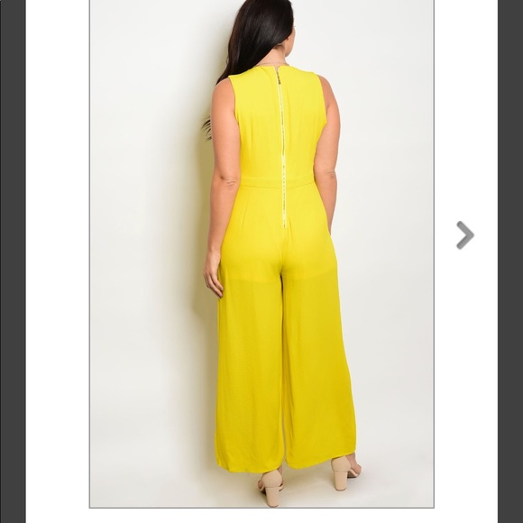 🌺Host Pick🌺Orange Plus Size Jumpsuit Sz. 1 2 3XL - Picture 2 of 6